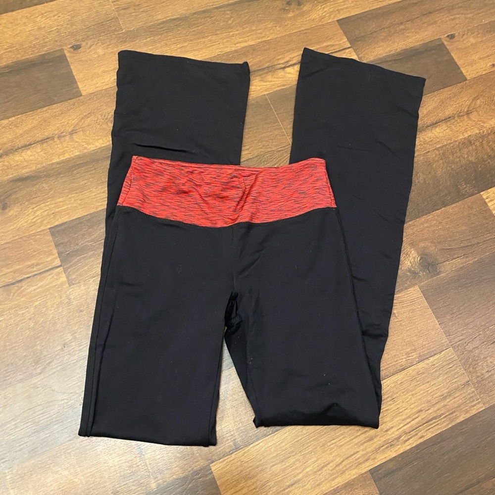 Red & Black Yoga Pants